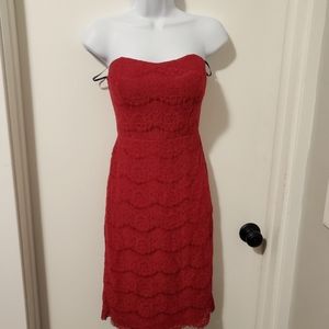 Strapless Burgundy Forever 21 mini dress size S